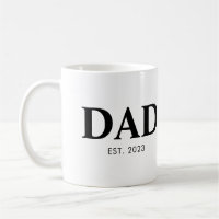 Dad Established Minimal Simple Text Est Year