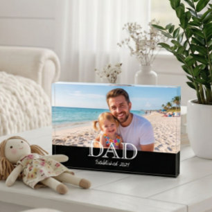 Dad Established Modern Bold Photo Block