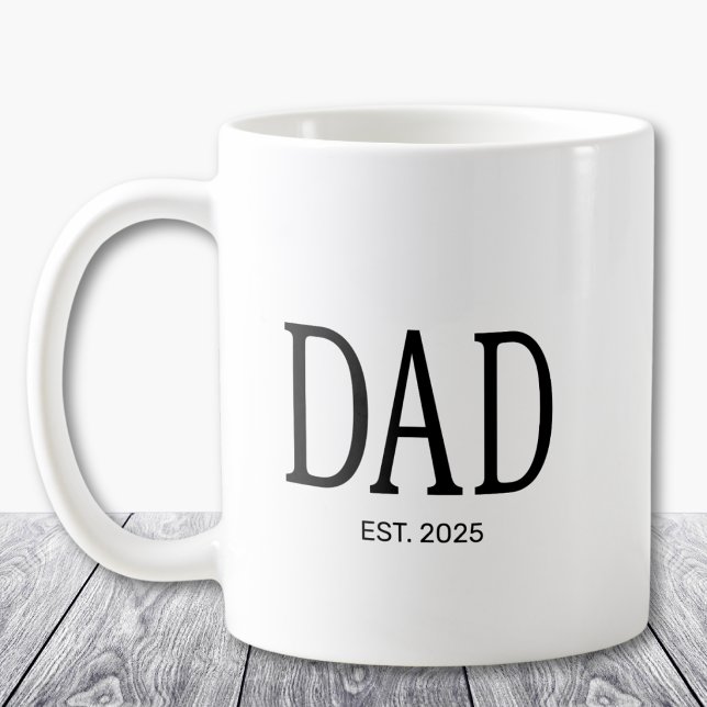 Dad Established New Dad Gift  Coffee Mug (Creator Uploaded)