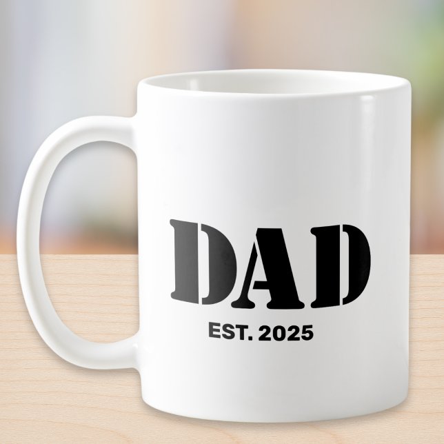 Dad Established New Dad Gift  Coffee Mug (Creator Uploaded)