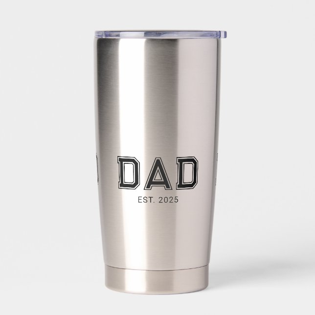 Dad Established New Dad Gift Insulated Tumbler (Left)