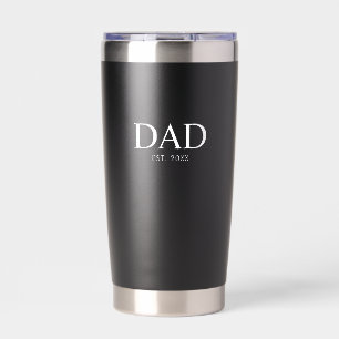 Dad Established New Dad Gift Insulated Tumbler