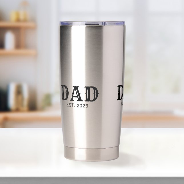 Dad Established New Dad Gift Insulated Tumbler (Creator Uploaded)