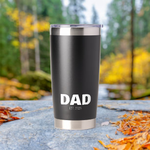 Dad Established New Dad Gift Insulated Tumbler