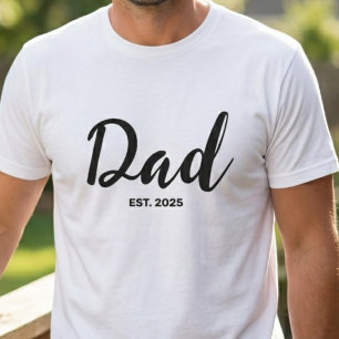 Dad Established New Dad Gift  T-Shirt
