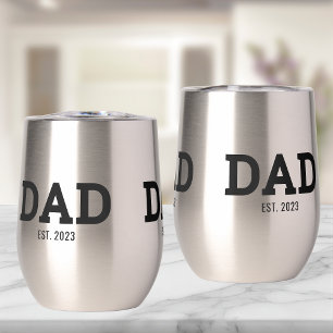 Dad Established New Dad Gift Thermal Wine