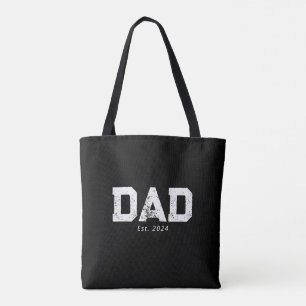Dad Established New Dad Gift Tote Bag