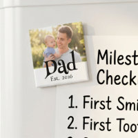Dad Established Photo Black Fun Bold Simple