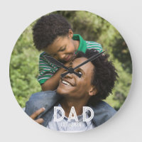 Dad Established Photo Gift Father's Day Magnet