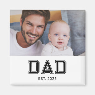 Dad Established Photo Gift Magnet