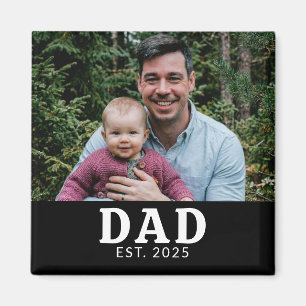 Dad Established Photo Gift Magnet