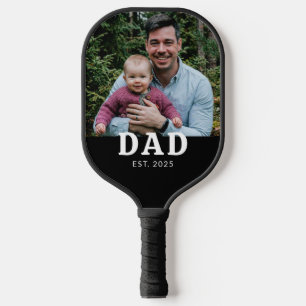 Dad Established Photo Gift  Pickleball Paddle