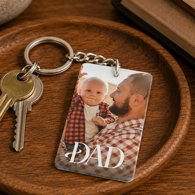 Dad Established Photo Key Ring (Creator Uploaded)