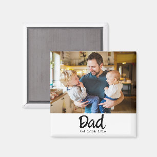 Dad Established Photo Magnet