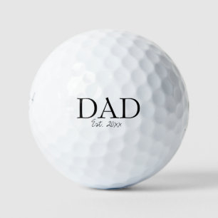 'Dad' Established Pregnancy Announcement Keepsake  Golf Balls