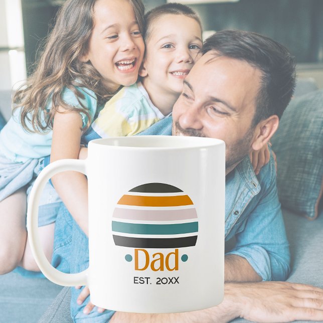 Dad Established Retro  Coffee Mug (Creator Uploaded)