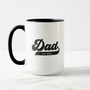 Dad Established Retro Style Father's Day Mug