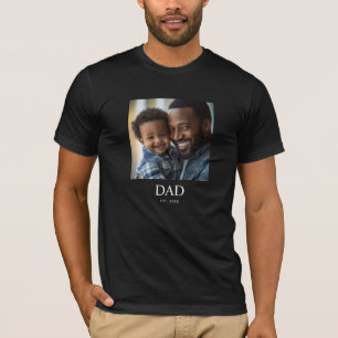 Dad Established Simple Photo T-Shirt