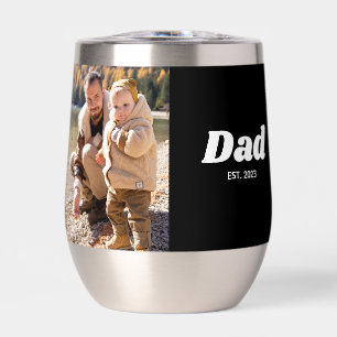 Dad Established White Typography Photo