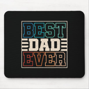 Dad Ever Funny Retro Dad Daddy Father Fathers Day  Mouse Pad