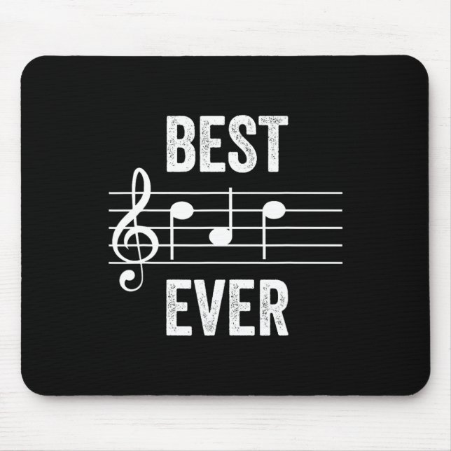 Dad Ever Music Notes Funny Fathers Day Gift  Mouse Pad (Front)