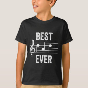Dad Ever Music Notes Funny Fathers Day Gift T-Shirt