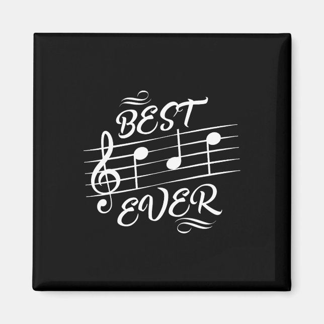 Dad Ever Music Notes Musician Fathers Day  Magnet (Front)