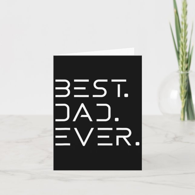 Dad Ever Shirt Modern Developer Programmer Fathers Card (Front)