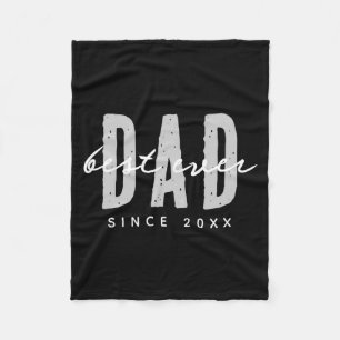 Dad Ever Since 20xx Modern Simple Preppy Fleece Blanket