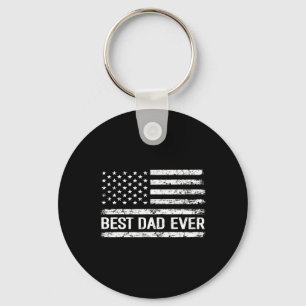 Dad Ever With Us American Flag Gift Men Fathers Da Key Ring
