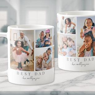 Dad Family Photo Collage Father Coffee Mug