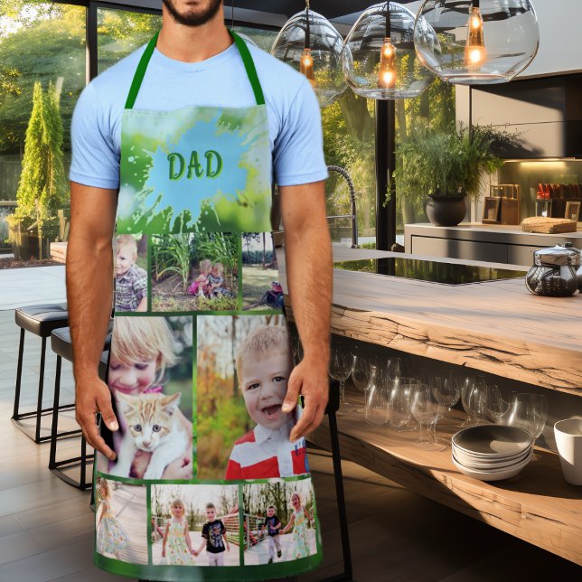 Dad Family Photos Gift Apron (Creator Uploaded)