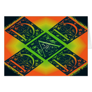 Dad Fancy Typography Pattern Black & Orange