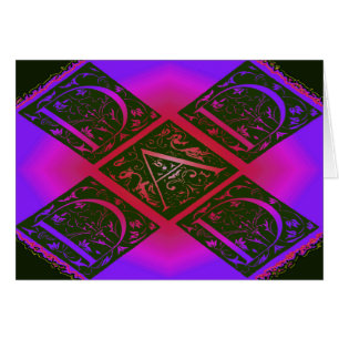 Dad Fancy Typography Pattern Black & Purple