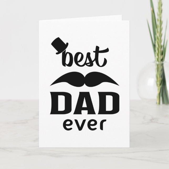 Dad Father Daddy Best Father's Day Funny Gift Idea Card (Front)
