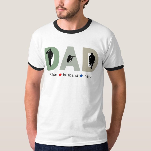 Dad Father Husband Hero Shirt Fathers day Gift (Front)
