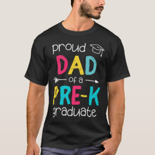 Dad Father Prek Preschool Family Matching Graduati T-Shirt