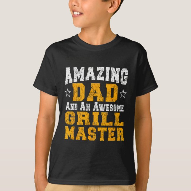 Dad Father Rbecue Shirt Bbq Grill Master Pit Boss  (Front)