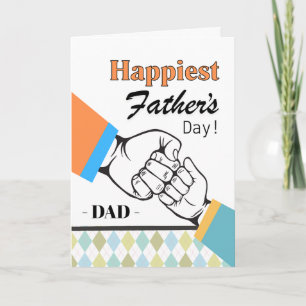 Dad Father’s Day Fist Bump Inspirational  Card