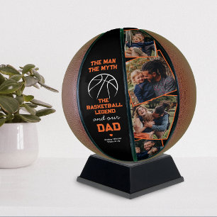 Dad Fathers Day 4 Photo Keepsake Basketball