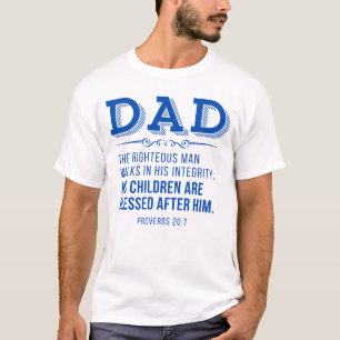 Dad - Father's Day Christian Scripture T-Shirt