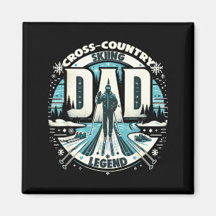 Dad father's day dad the cross-country skiing magnet