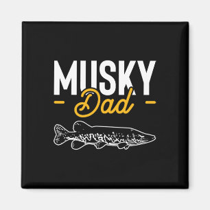Dad Fathers Day Musky Muskellunge Pike Fish  Magnet