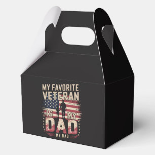 Dad Father's Day My Favourite Veteran Favour Box