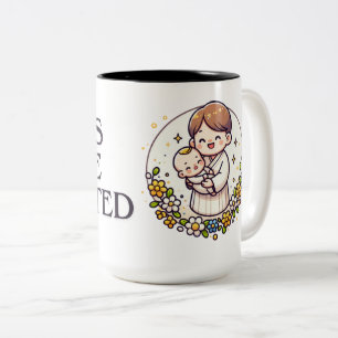 dad,father's love,best dad Two-Tone coffee mug