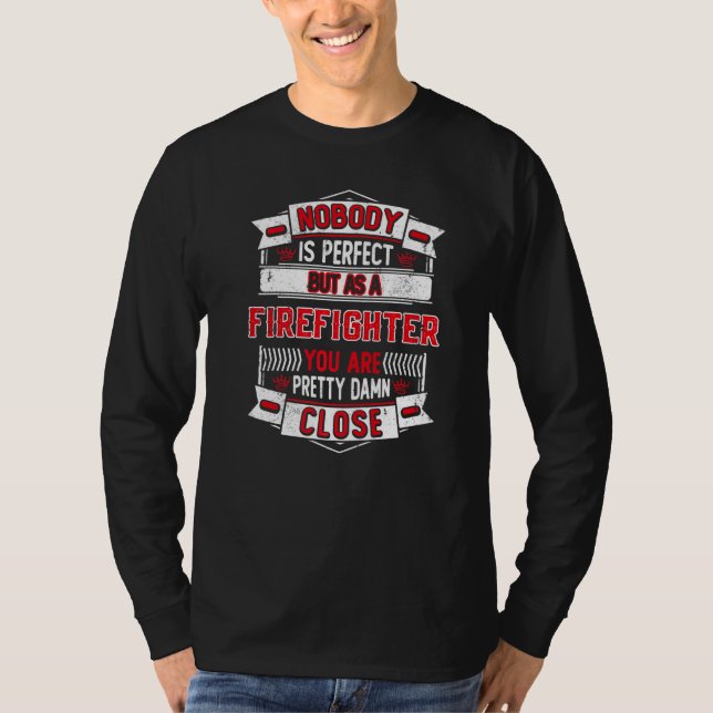 Dad Fireman Firefighter T-Shirt (Front)