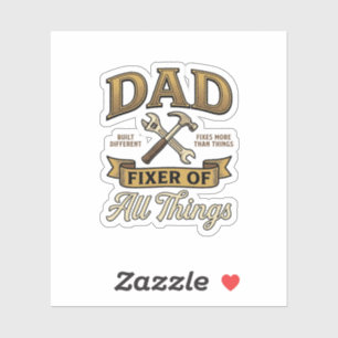 Dad Fixer of All Things Vintage Engraving Shirt_1