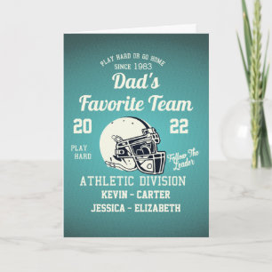 Dad Football Fathers Day Card