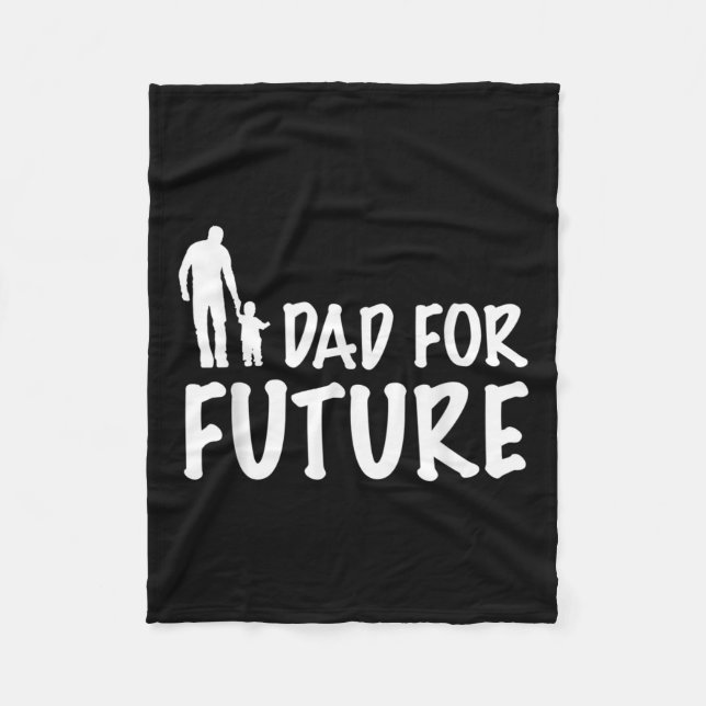 Dad For Future Parents For Future Environmental Pr Fleece Blanket (Front)
