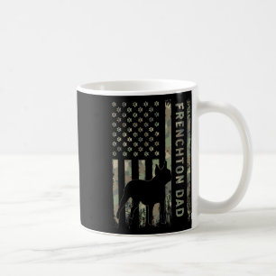 Dad French Bulldog Boston Terrier Camo Usa Flag Coffee Mug